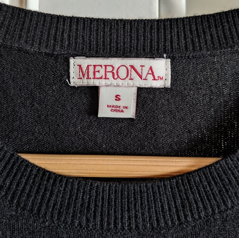Merona Black Sweater Dress - Picture 4 of 4